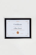 Klasik A4 Çerçeve Siyah 21x30 Sertifika Diploma Belge Fotoğraf Için Pvc Camlı