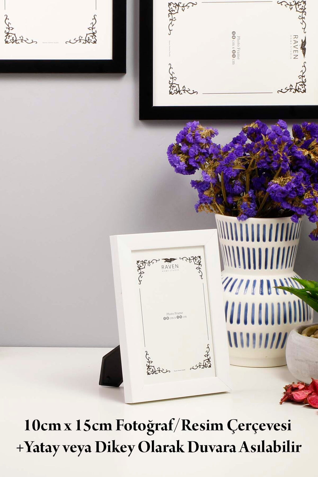 3'lü Set Düz Beyaz 10cmx15cm 13cmx18cm 15cmx21cm Resim, Fotoğraf, Belge, Poster, Evrak Çerçeve