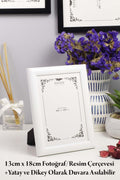 13cm X 18cm Resim, Fotoğraf, Belge, Poster, Evrak Çerçevesi Ayarlanabilir Ayaklı Ve Duvara Asılabili