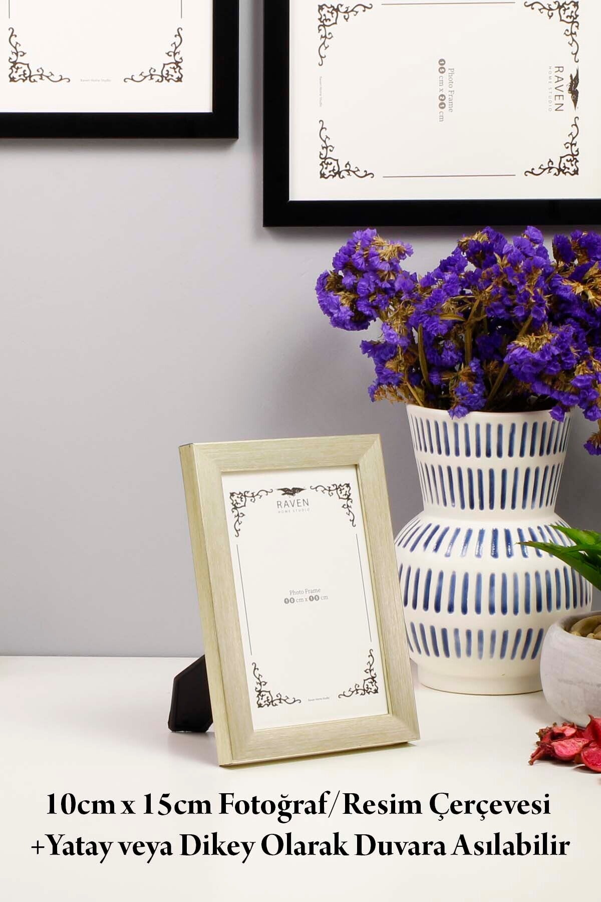 3'lü Set Düz Beyaz 10cmx15cm 13cmx18cm 15cmx21cm Resim, Fotoğraf, Belge, Poster, Evrak Çerçeve