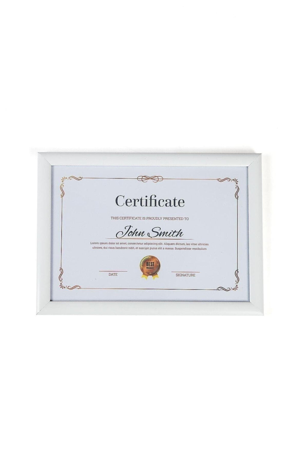 Klasik A4 Çerçeve Beyaz Kırılmaz Pvc Camlı 21x30 Sertifika Diploma Belge Fotoğraf Için 002