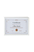 Klasik A4 Çerçeve Beyaz Kırılmaz Pvc Camlı 21x30 Sertifika Diploma Belge Fotoğraf Için 002