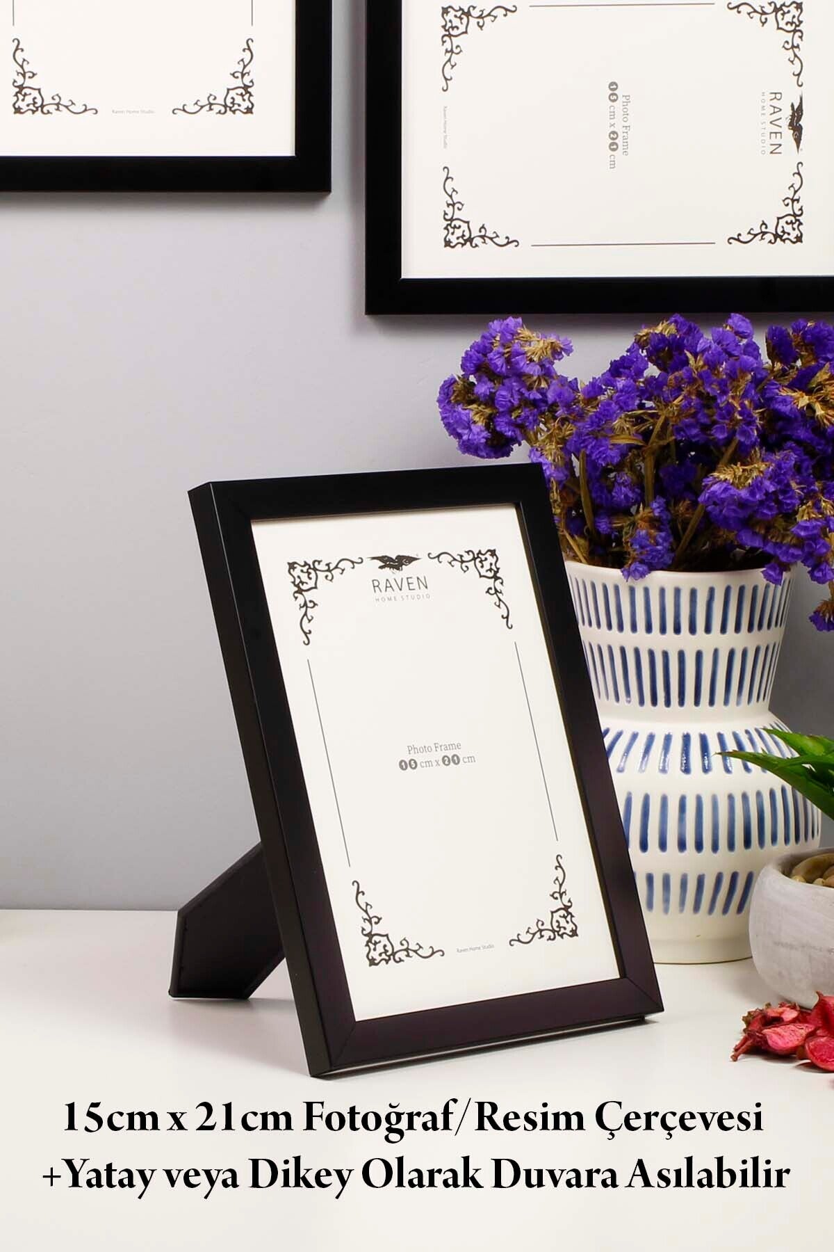 3'lü Set Düz Beyaz 10cmx15cm 13cmx18cm 15cmx21cm Resim, Fotoğraf, Belge, Poster, Evrak Çerçeve