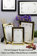 3'lü Set Düz Beyaz 10cmx15cm 13cmx18cm 15cmx21cm Resim, Fotoğraf, Belge, Poster, Evrak Çerçeve