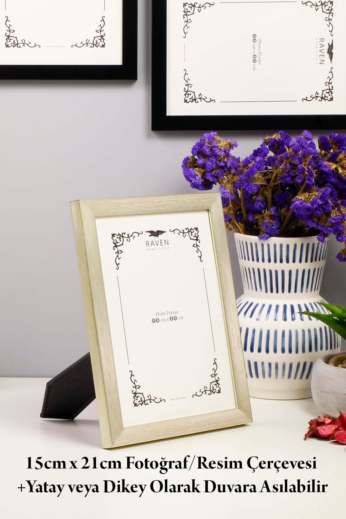 3'lü Set Düz Beyaz 10cmx15cm 13cmx18cm 15cmx21cm Resim, Fotoğraf, Belge, Poster, Evrak Çerçeve