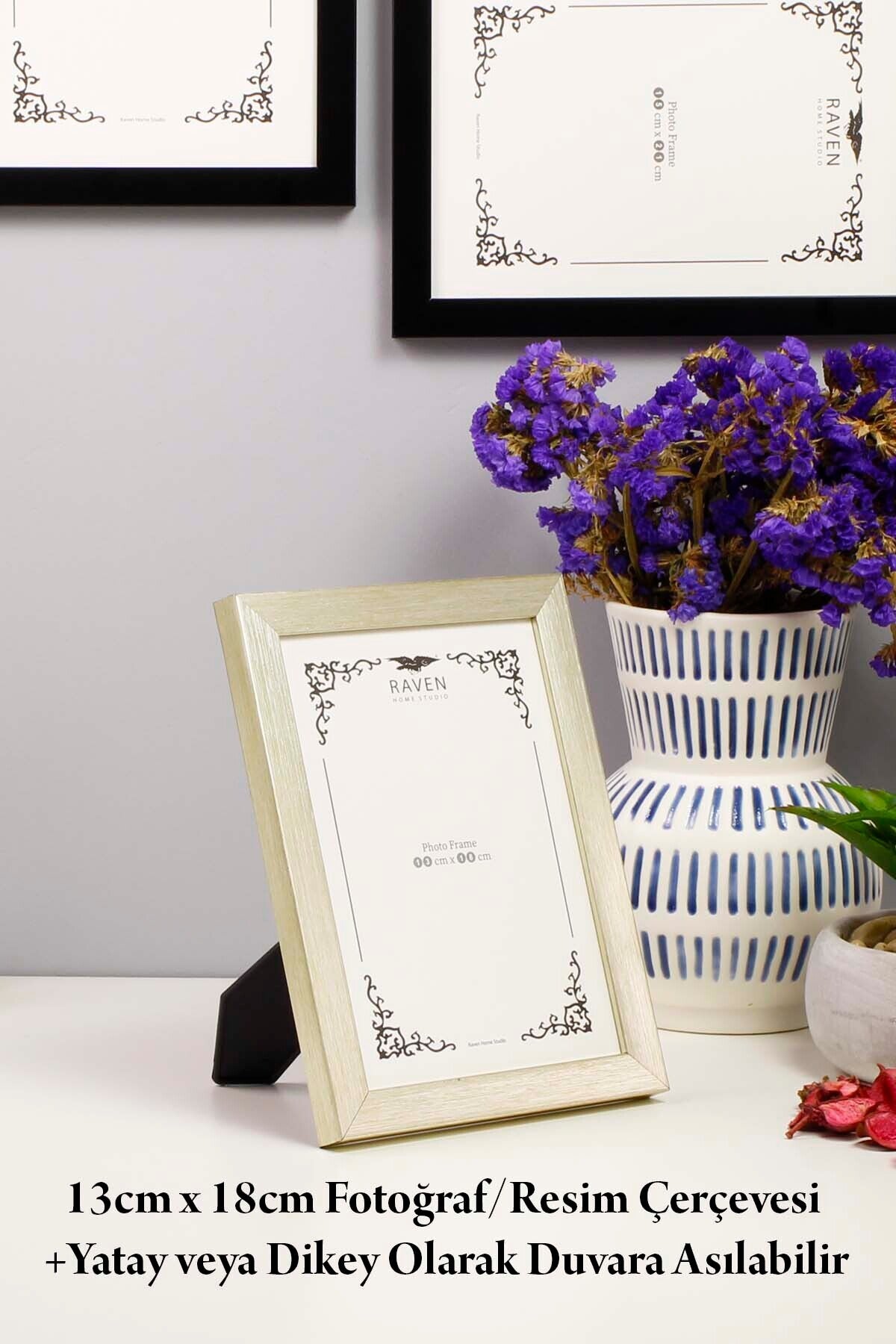 3'lü Set Düz Beyaz 10cmx15cm 13cmx18cm 15cmx21cm Resim, Fotoğraf, Belge, Poster, Evrak Çerçeve