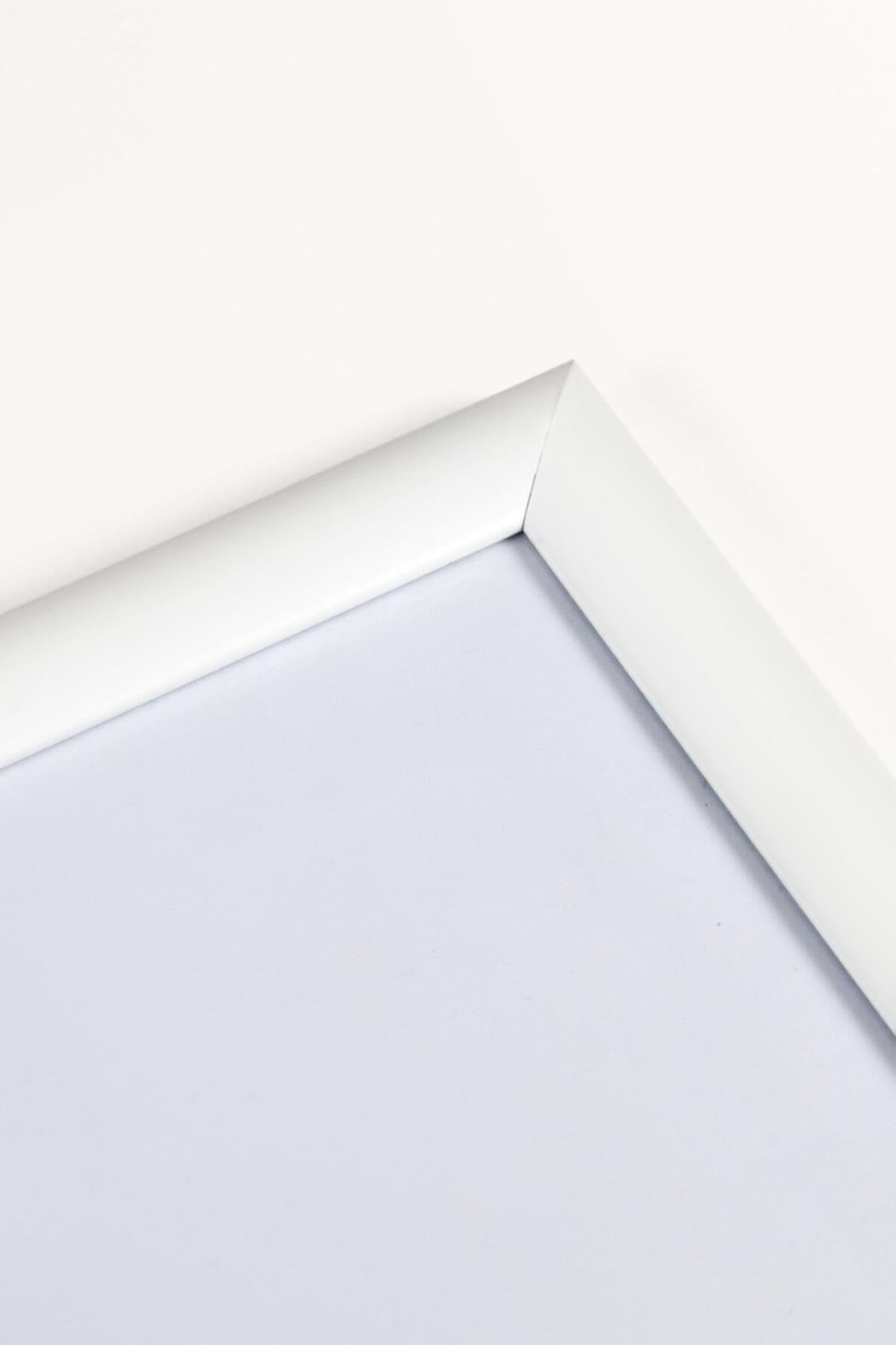 Klasik A4 Çerçeve Beyaz Kırılmaz Pvc Camlı 21x30 Sertifika Diploma Belge Fotoğraf Için 002