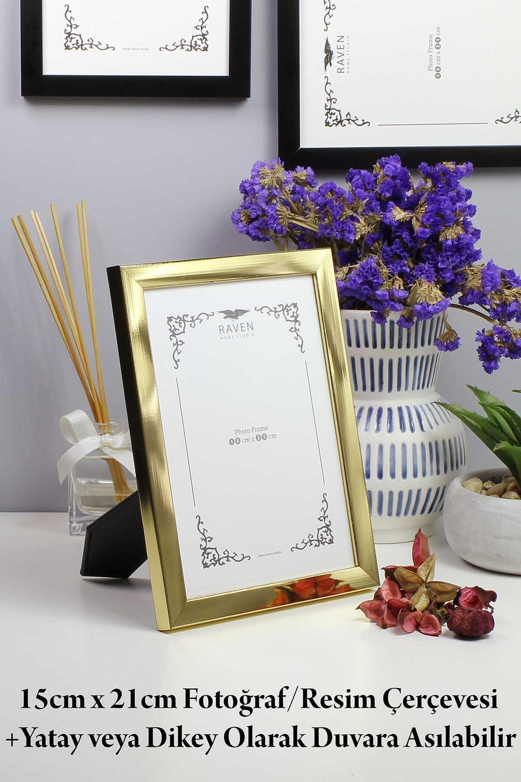 3'lü Set Düz Beyaz 10cmx15cm 13cmx18cm 15cmx21cm Resim, Fotoğraf, Belge, Poster, Evrak Çerçeve